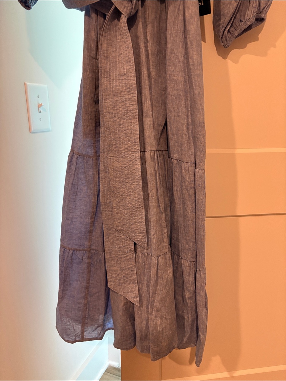 Tuckernuck Chambray Tiered Belted Maxi Dress - Picture 4 of 4
